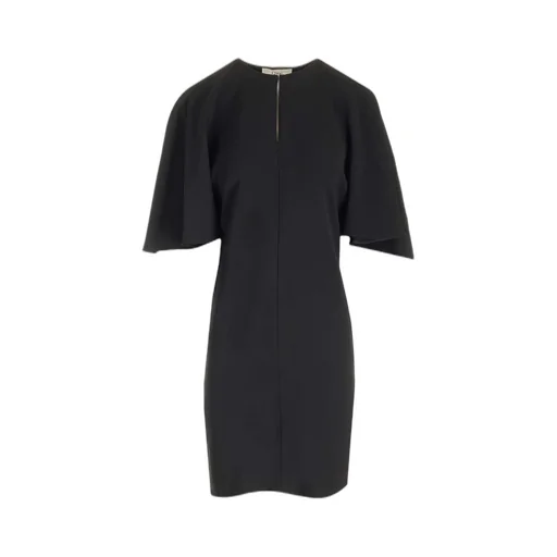 Cape Sleeves Mini Dress
