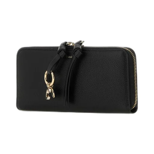 Logo Detailed Zipped Wallet
