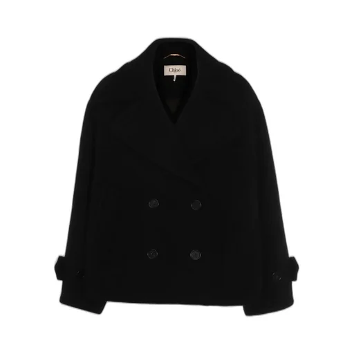 Double-Breasted Buttoned Coat