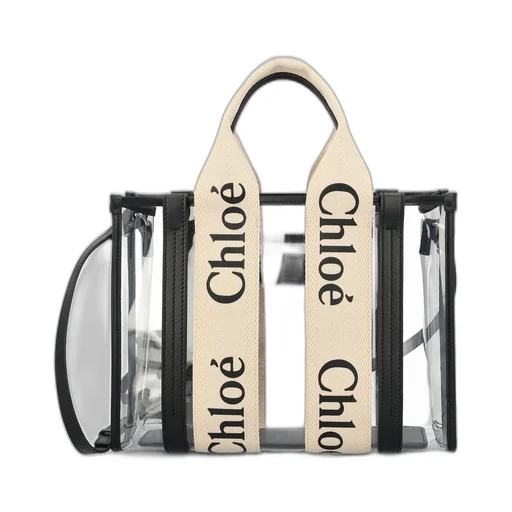 Woody Logo Detailed Tote Small Bag