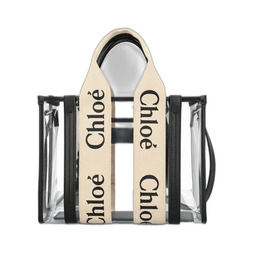 Woody Logo Detailed Tote Small Bag
