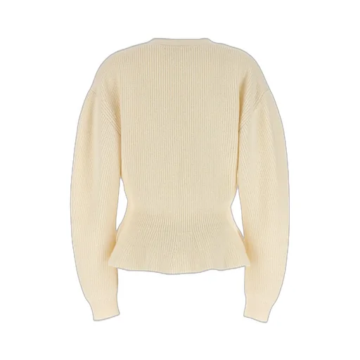 Ruffled Knit Cardigan