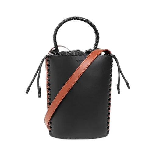Colour-Block Bucket Shoulder Bag