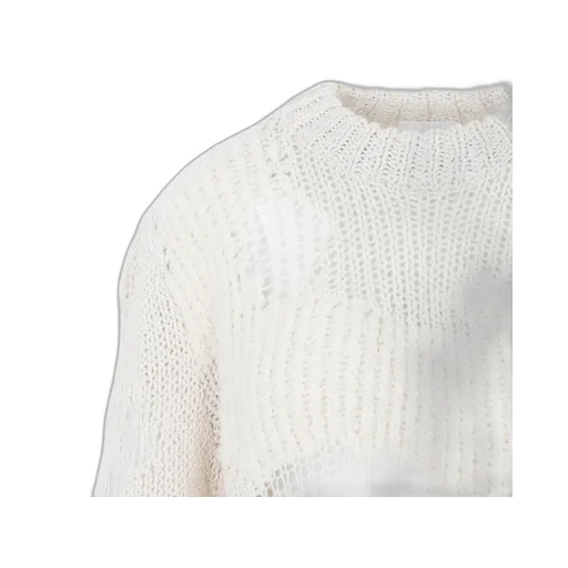 Mesh Patch Knitted Jumper