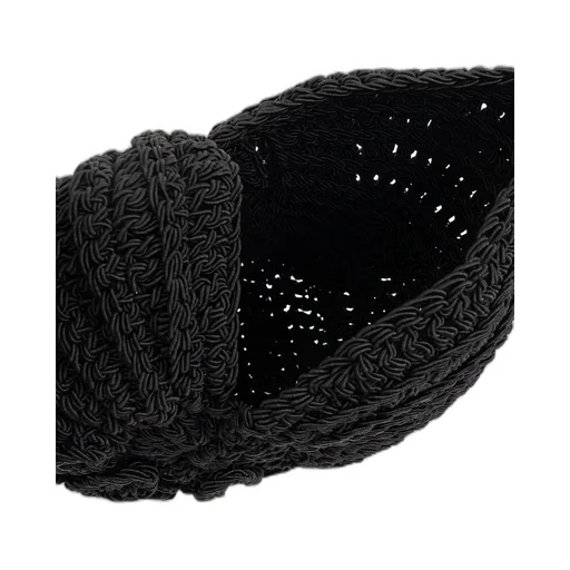 Logo Detailed Woven Crossbody Bag