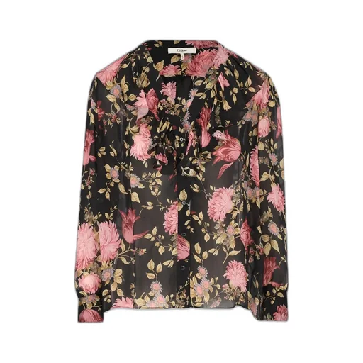 V-Neck Ruffled Blouse
