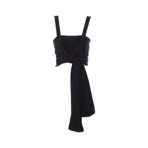 Front-Tie Cropped Tank Top