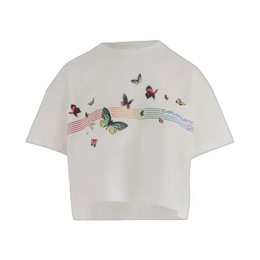 Cropped Logo Print T-Shirt
