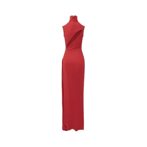 Sleeveless Draped Maxi Dress