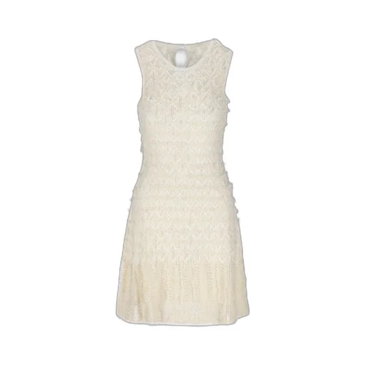 Lace Detailed Flared Mini Dress