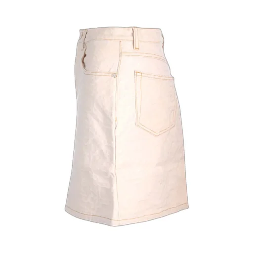 Monogram Jacquard Denim Skirt