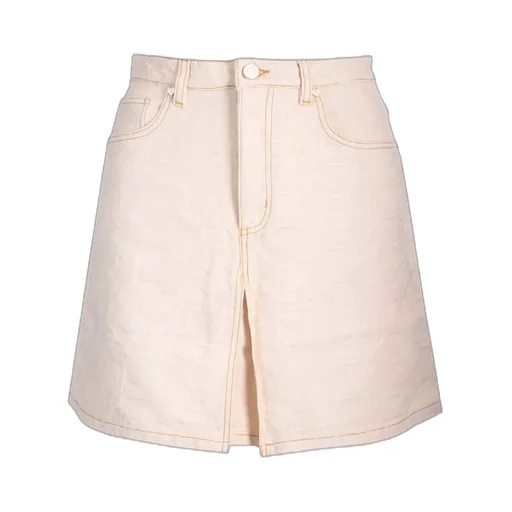 Monogram Jacquard Denim Skirt