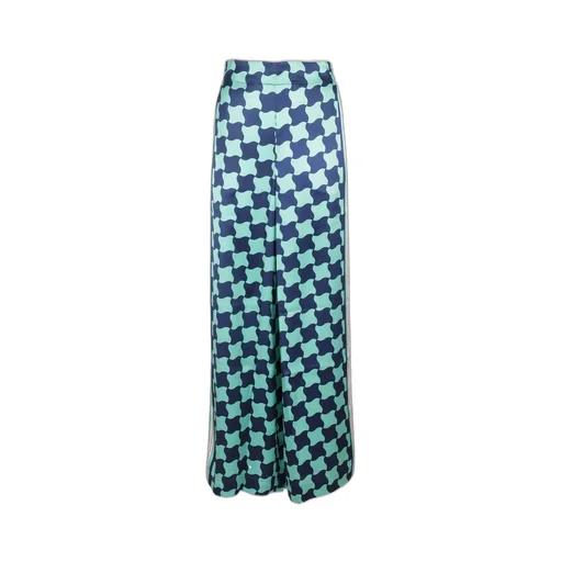 Pool Tile Wide-Leg Trousers