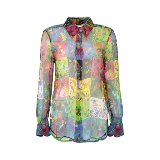 Graphic Print Long-Sleeved Shirt