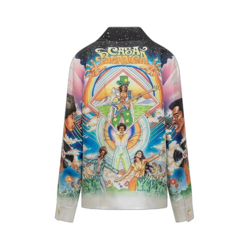 La Musique Long Sleeved Satin Shirt