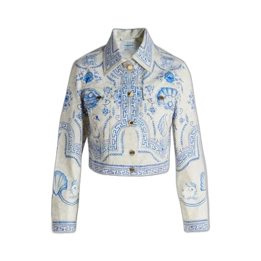 Plat A Dessert Classic Printed Denim Jacket