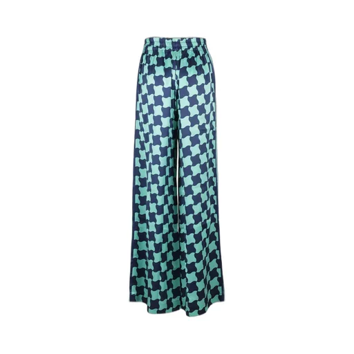 Pool Tile Wide-Leg Trousers
