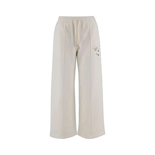 Logo Print Wide-Leg Pants