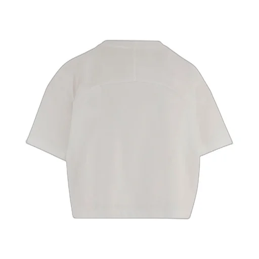 Cropped Logo Print T-Shirt