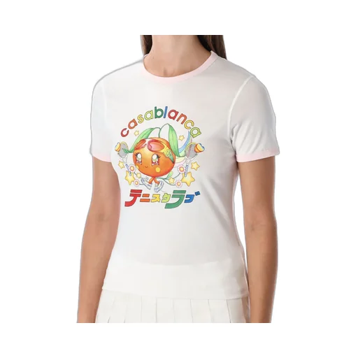 Orange Mascot Ringer Short Sleeve T-Shirt