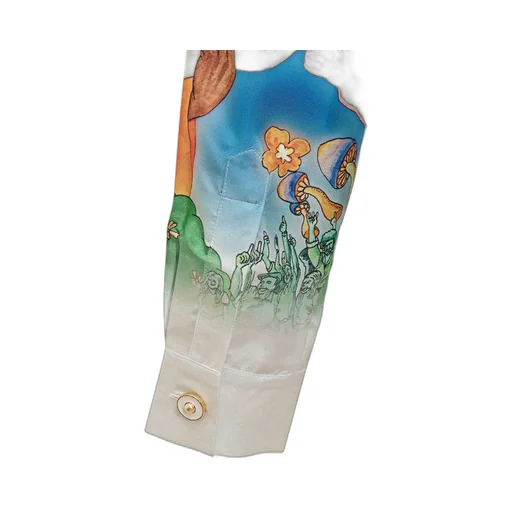 La Musique Long Sleeved Satin Shirt