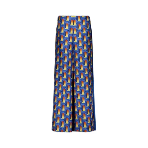 L'arche De Nuit Printed Wide Leg Trousers