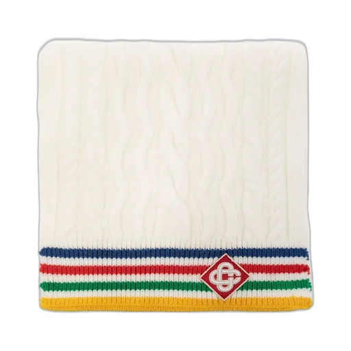 Logo Patch Knitted Scarf