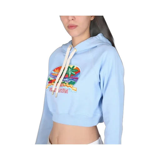 Drawstring Cropped Hoodie