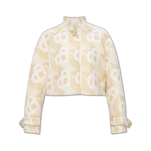 Monogram Pattern Cropped Jacket