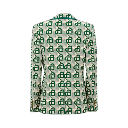 Casablanca Heart Monogram Jacquard Single-Breasted Jacket