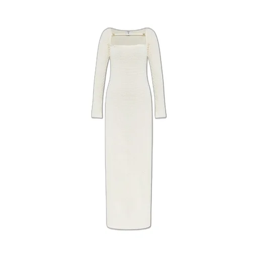 Square Neck Knitted Maxi Dress