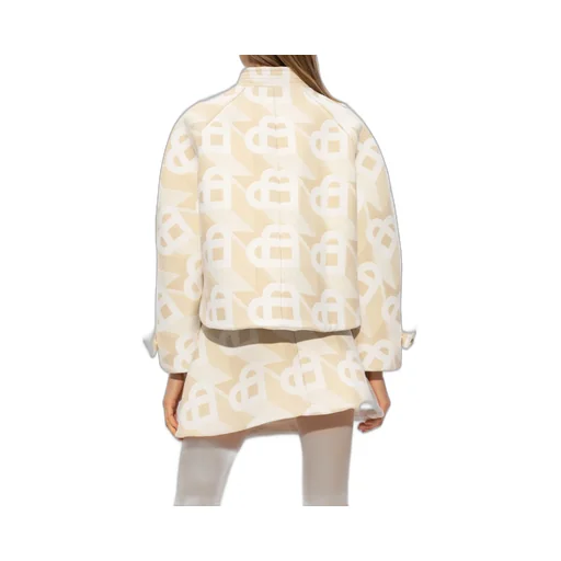 Monogram Pattern Cropped Jacket