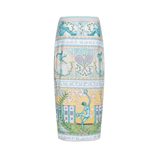Vase Midi Pencil Skirt