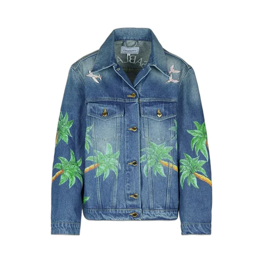 Tennis Club Washed Denim Jacket
