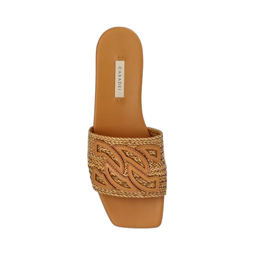Logo Debossed Flat Sandals