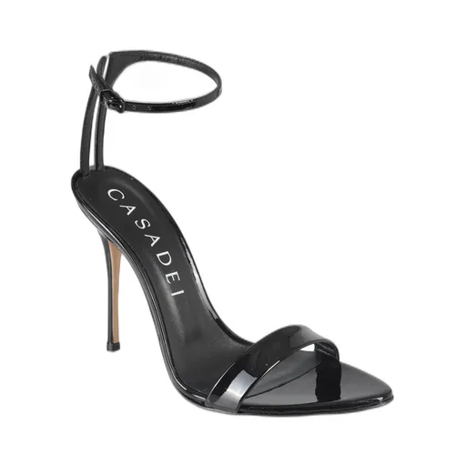 Pointed-Toe Buckle-Fastened Sandals