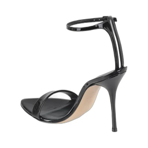 Pointed-Toe Buckle-Fastened Sandals