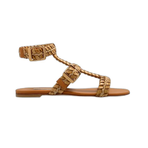 Ankle-Strap Flat Sandals