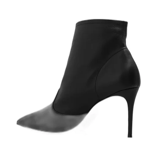Buckled Pointed-Toe Boots