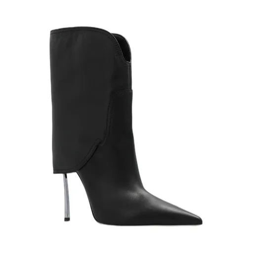 Pointed Toe Heeled Ankle Boots