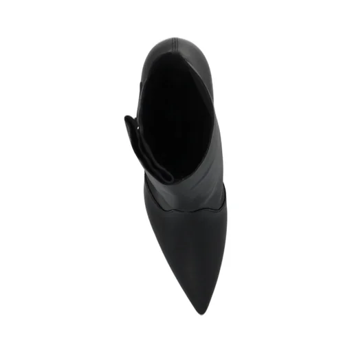 Buckled Pointed-Toe Boots