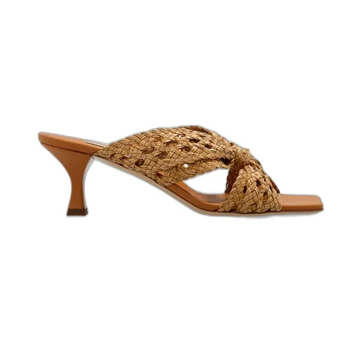 Square-Toe Interwoven Sandals