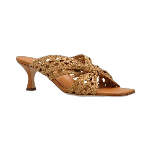 Square-Toe Interwoven Sandals