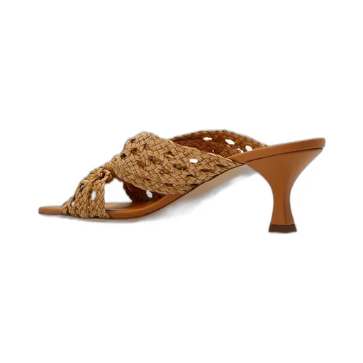 Square-Toe Interwoven Sandals
