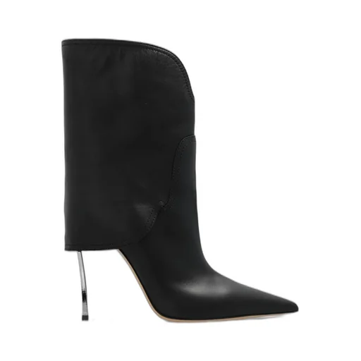 Pointed Toe Heeled Ankle Boots