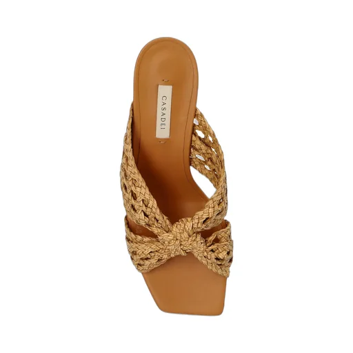 Square-Toe Interwoven Sandals