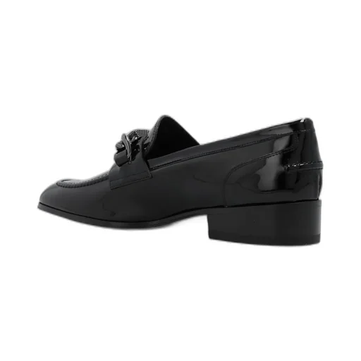 Buckle-Embellished Almond Toe Loafers