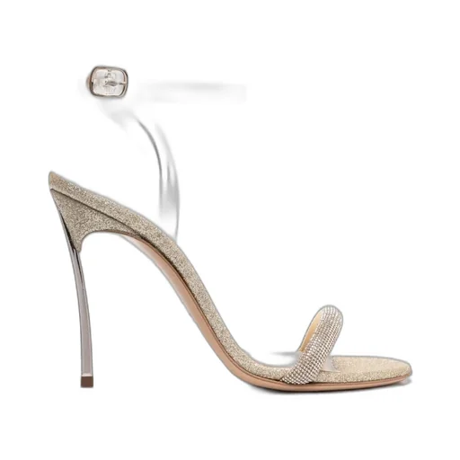 Glittered High-Heeled Sandals