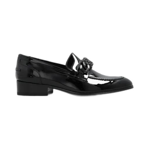 Buckle-Embellished Almond Toe Loafers