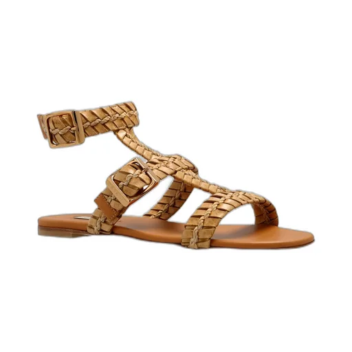 Ankle-Strap Flat Sandals